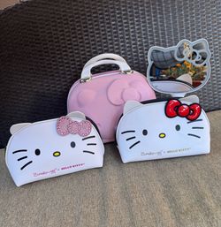 Hello kitty makeup storage and mirror