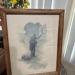 Antique Cream Of Wheat Print Framed 