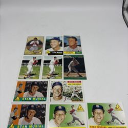 Stan Musial St.Louis Cardinals H.O.F Lot Of 11 Modern Cards