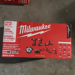 Milwaukee 2695-27SH M18 18-Volt Lithium-Ion Cordless Combo Kit 7-Tool 