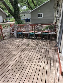 Plastic chairs