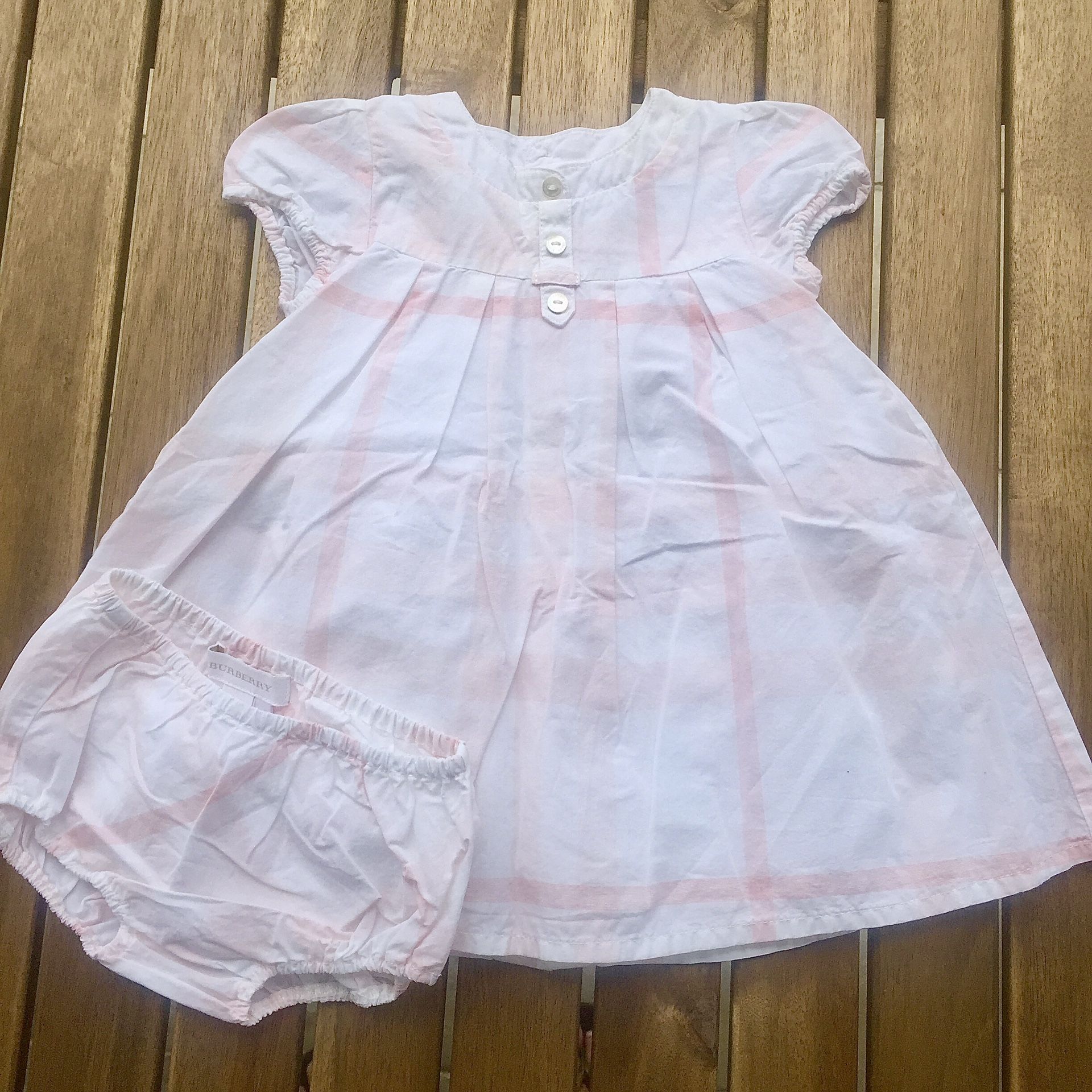 Dress + pants 0 / 3 months pink Burberry baby kids girls