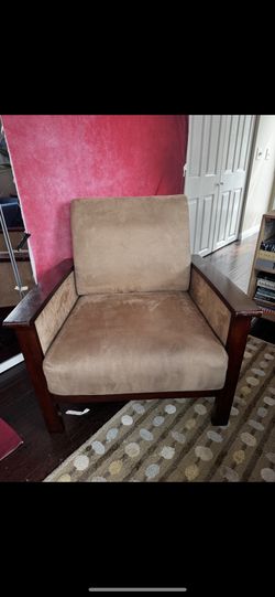 Chair Beige Wooden
