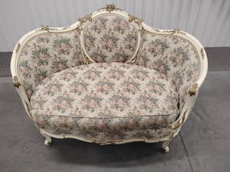 French Louis XV Style Settee Loveseat