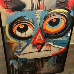 CANVAS CAT PRINT.  $120