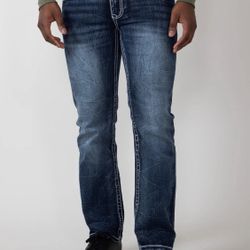 True Luck Men's Blake Bootcut Stretch Jeans Sz 38/32 EUC