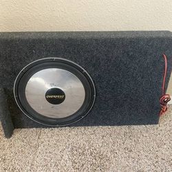 Blaupunkt ODW1200 12" shallow mount sub subwoofer box