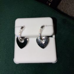 Sterling Silver & Moissanite Earrings (can be worn 2 different ways)