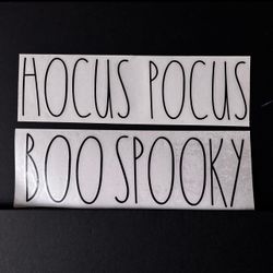 Halloween HOCUS POCUS BOO SPOOKY combo Decal Stickers RAE DUNN STYLE