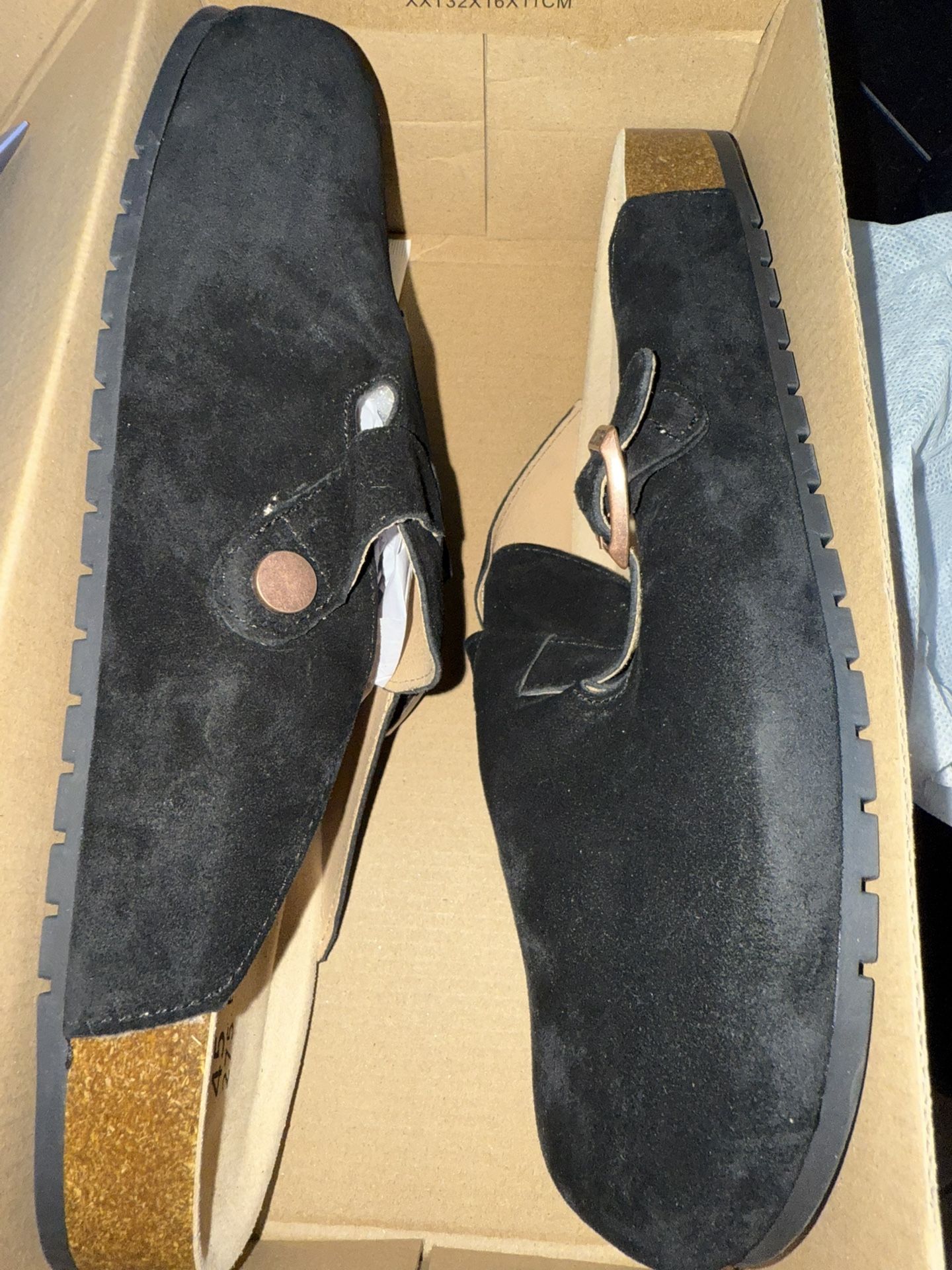 Black Replica Birkenstocks