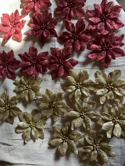 Christmas Ornaments - Poinsettias