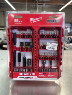 Milwaukee SHOCKWAVE Impact Duty Alloy Steel Screw Driver Bit Set with PACKOUT Accessory Case (55-Piece)