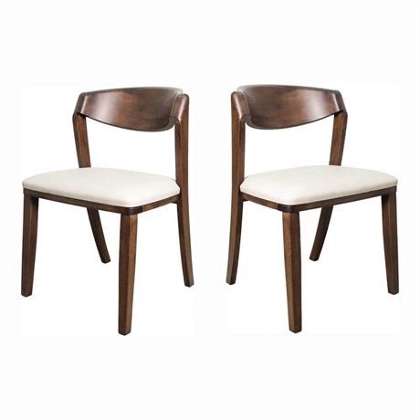 Furniture of America Abigail IV Mid-century Modern Handcrafted Solid Wood Dining Chairs