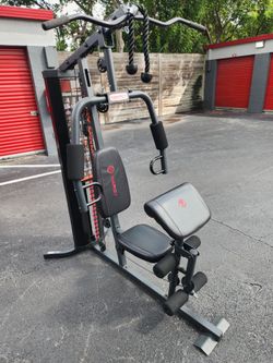 Gym all in one. One for all. 20 exercises over. Lat Pulldown Bar,  Butterfly  Arm,  Leg Extension,  Low Pull Bar.  Delivery for extra