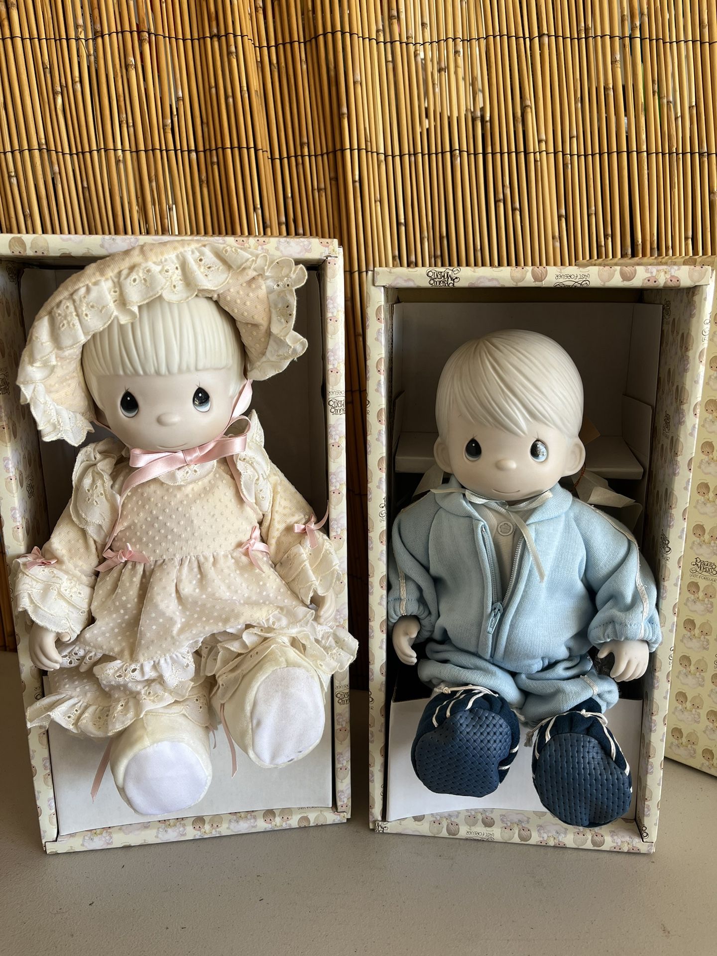 Precious Moments Vintage Kristy & Timmy Porcelain Dolls