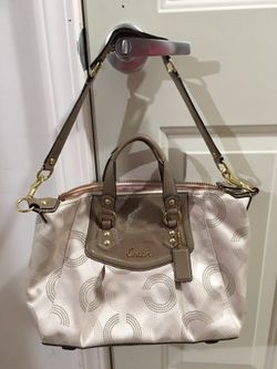 Beige Coach Purse