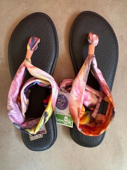 Sanuk Yoga Mat Sandals Tie-Dye