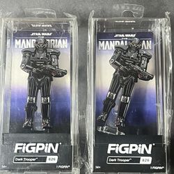 FiGPiN Star Wars The Mandalorian Dark Trooper Collectible Pin #826
