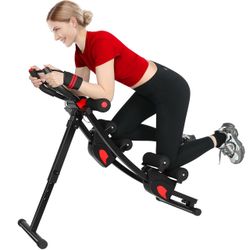 GIKPAL Ab Machine for Home Gym, Adjustable Foldable Equipment, Core Workout