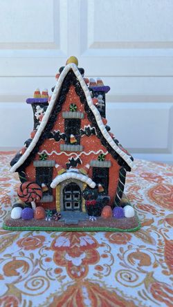 Halloween lighted house