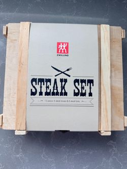 Zwilling 12-Piece Steak Set in Wooden Box