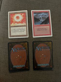 Magic: The Gathering Sol Ring & Lightning Bolt Cards