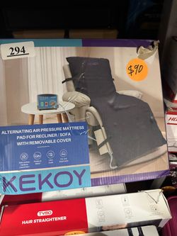 [294].   KEKOY Alternating Air Pressure Mattress Pad for Recliner Chair, Pressure Relief Cushion & Bedsore Prevention for Elderly, with Anti-Slip Desi