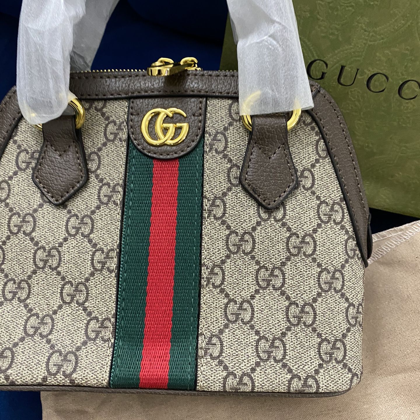 New Gucci Ophidia GG Mini Top Handle Crossbody Bag Retail: $2490