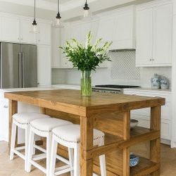 Custom Designed Farmhouse Kitchen Islands.