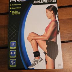 Pro Strength 2 LB Set Ankle Weights, Core, Strength and Toning. Brand New 