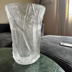 Lalique Crystal Vase 
