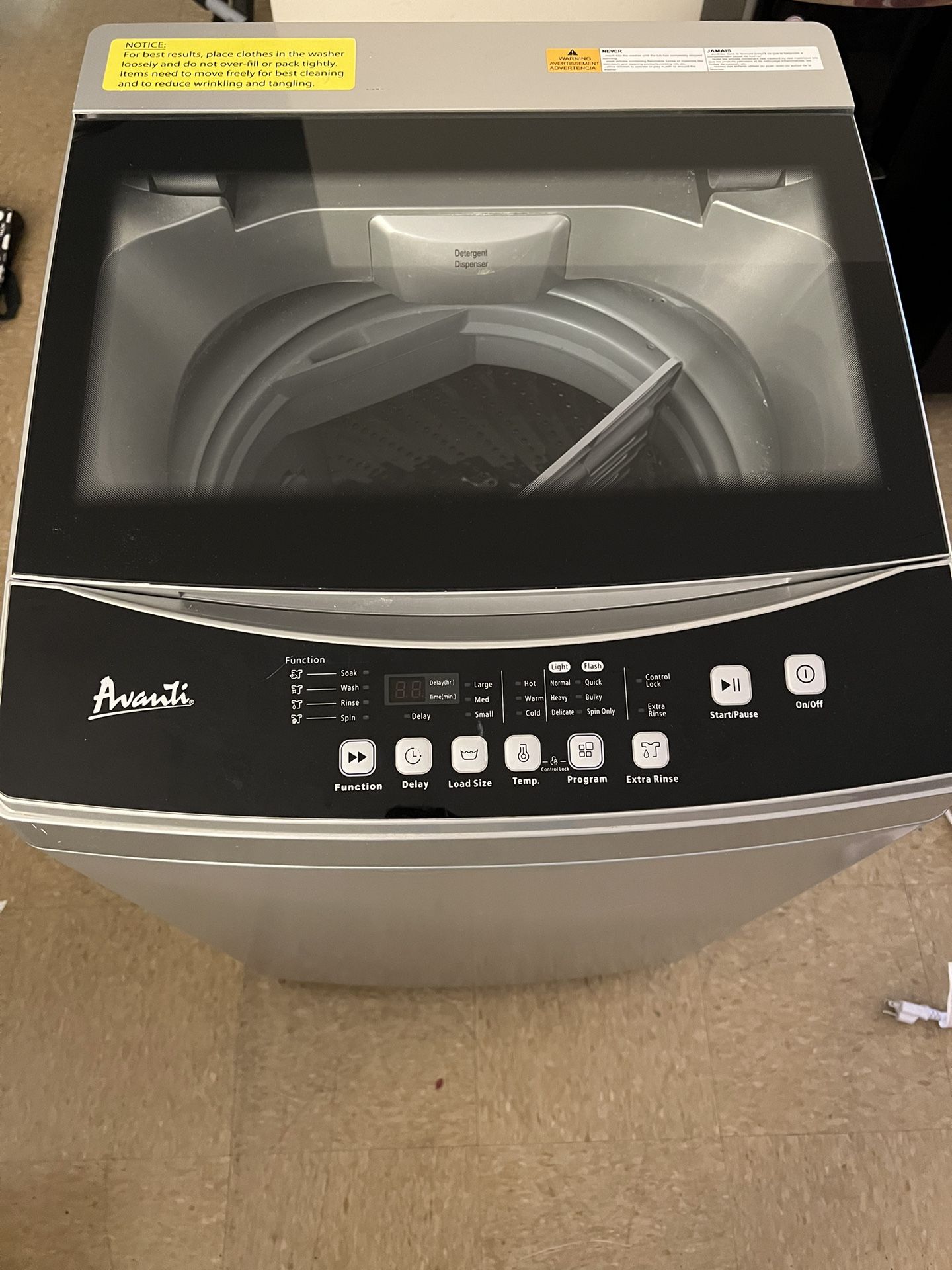 Avanti Washing Machine