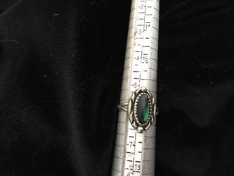 925 green turquoise ring