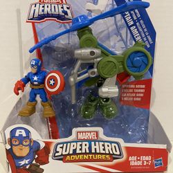 Marvel Super Hero Adventures Captain America Jungle Copter pack
