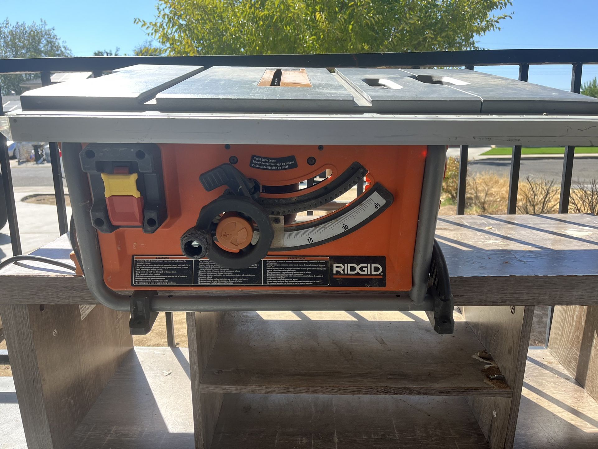 Ridgid Table Saw