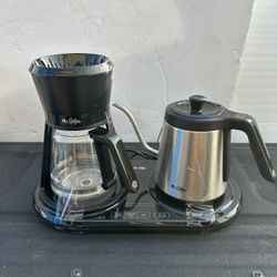 Mr Coffee All in One Pour Over Brewer  Black Stainless  