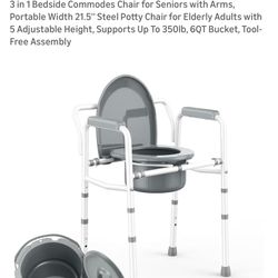 3 in 1 Bedside Commodes Chair 