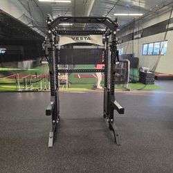 Vesta Pro Series 2in1 Squat Rack | Functional Trainer | 400lb Weight Stack | Commercial Grade | Gym Equipment | FREE DELIVERY🚚 🔴
