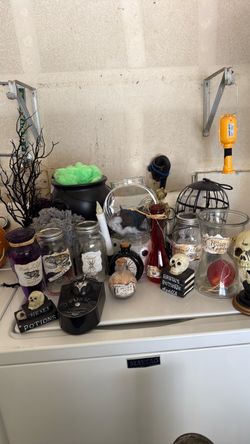 Halloween decorations witch lair