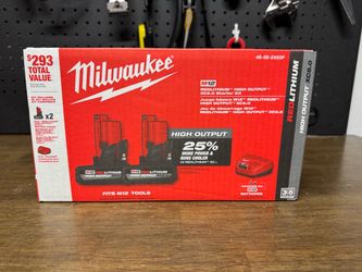Milwaukee M12 XC HO 5.0 Battery Kit with Charger