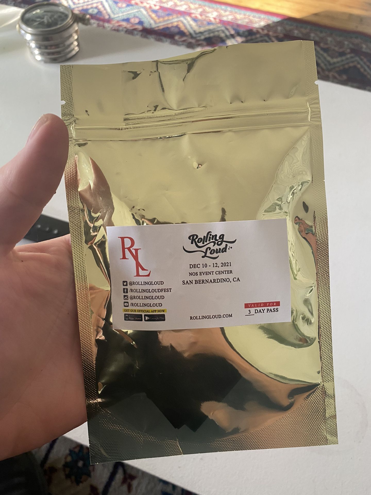 2 3day Rolling Loud GA Wristbands $200 Each Or Both For $350