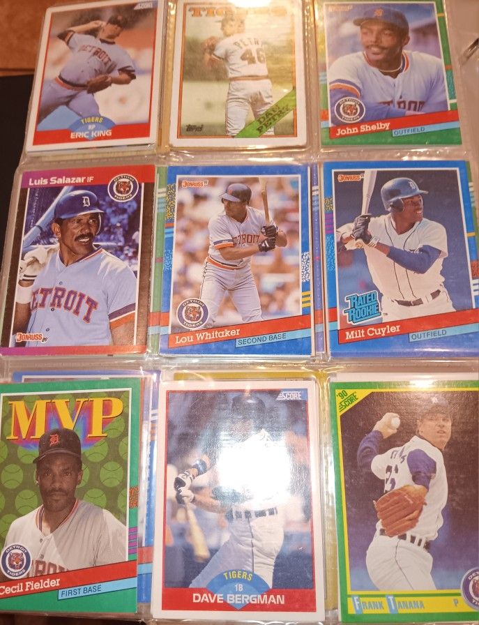 Lot Of Old School Baseball Cards