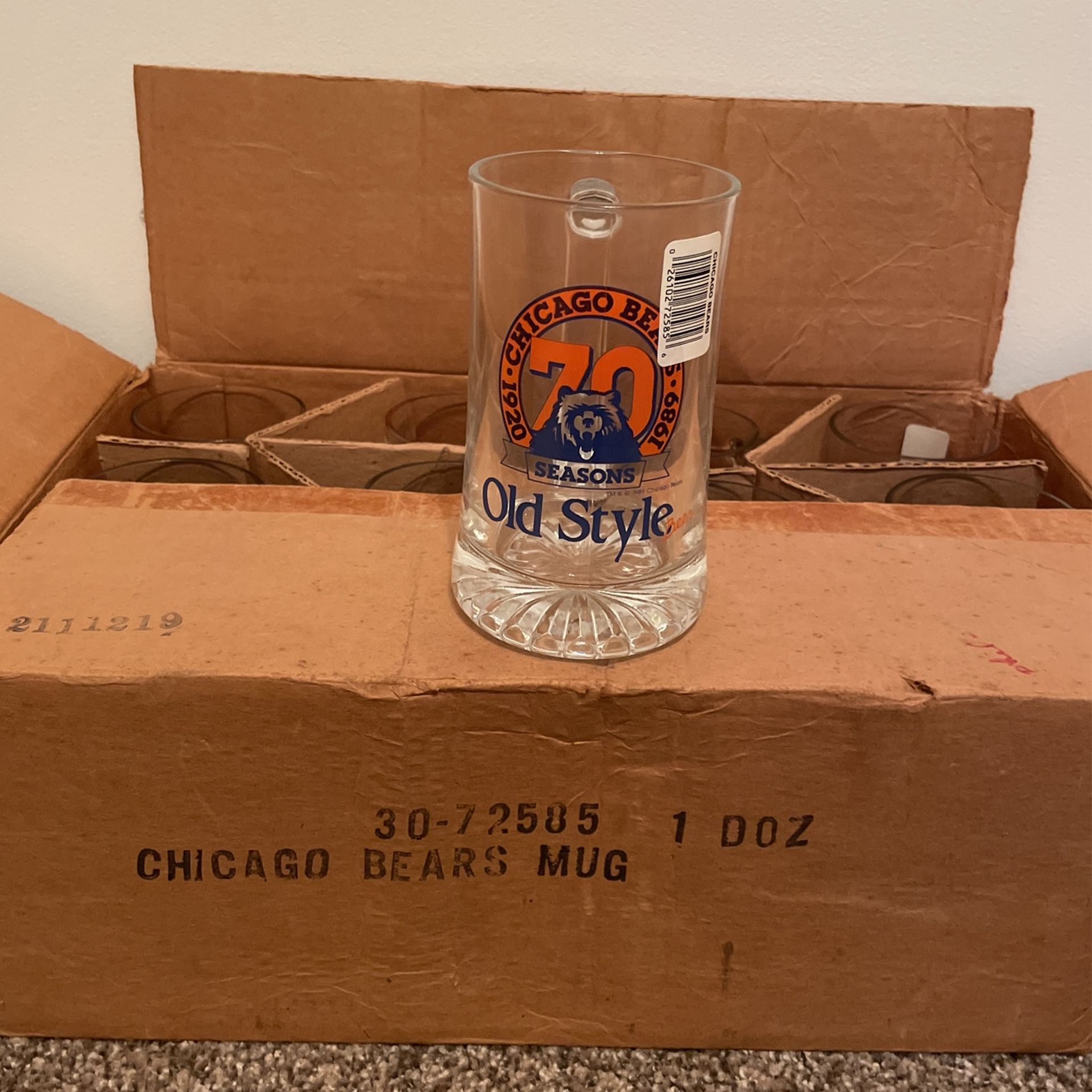  Chicago Bears  Beer Mugs Vintage 
