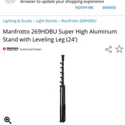 Tall Tripod Manfrotto 24’