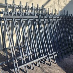 7 Pieces Of Wrought Iron Fence