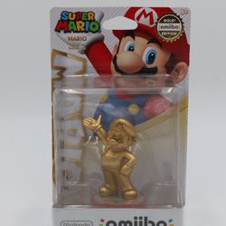 Gold Mario Amiibo! Brand New Sealed ! First Print