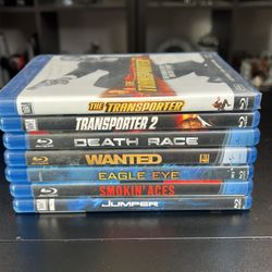 Action Blu-ray Movie Lot – Transporter, Death Race, Wanted (7)