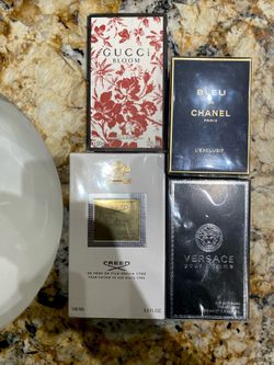 Gucci , creed , Versace, Chanel colognes/ perfumes