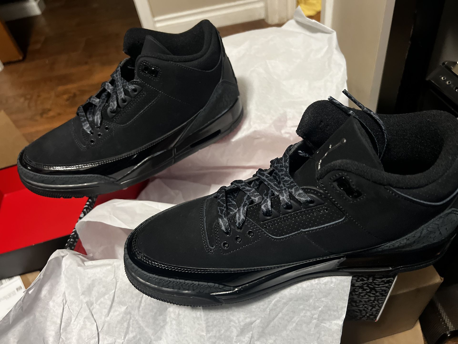 Jordan 3 Black Cat 2025 In Hand Men Size 10 🔥