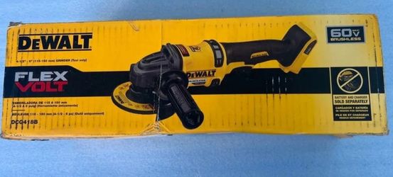 NEW DeWALT DCG418B 60V MAX FLEXVOLT 4-1/2" - 6" Cordless Grinder  Kickback Brake